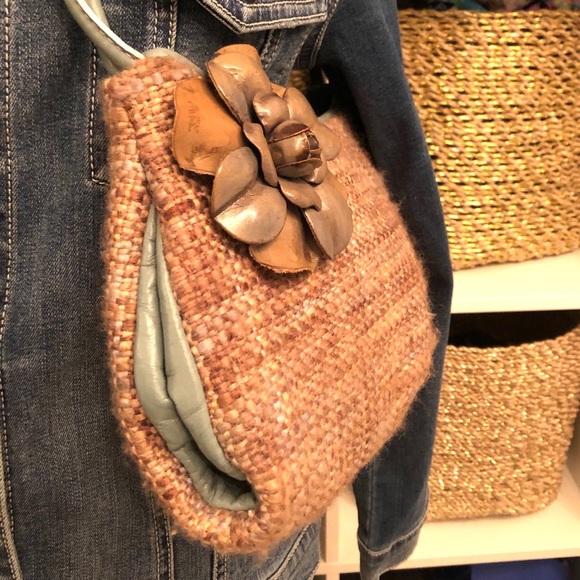 Paola Masi Vintage Tweed and Leather Bag - Picture 2 of 6